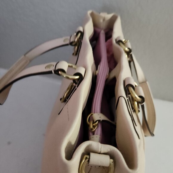 Euc Coach Ashley Beige Satchel Tote Bag Purse - Picture 7 of 13